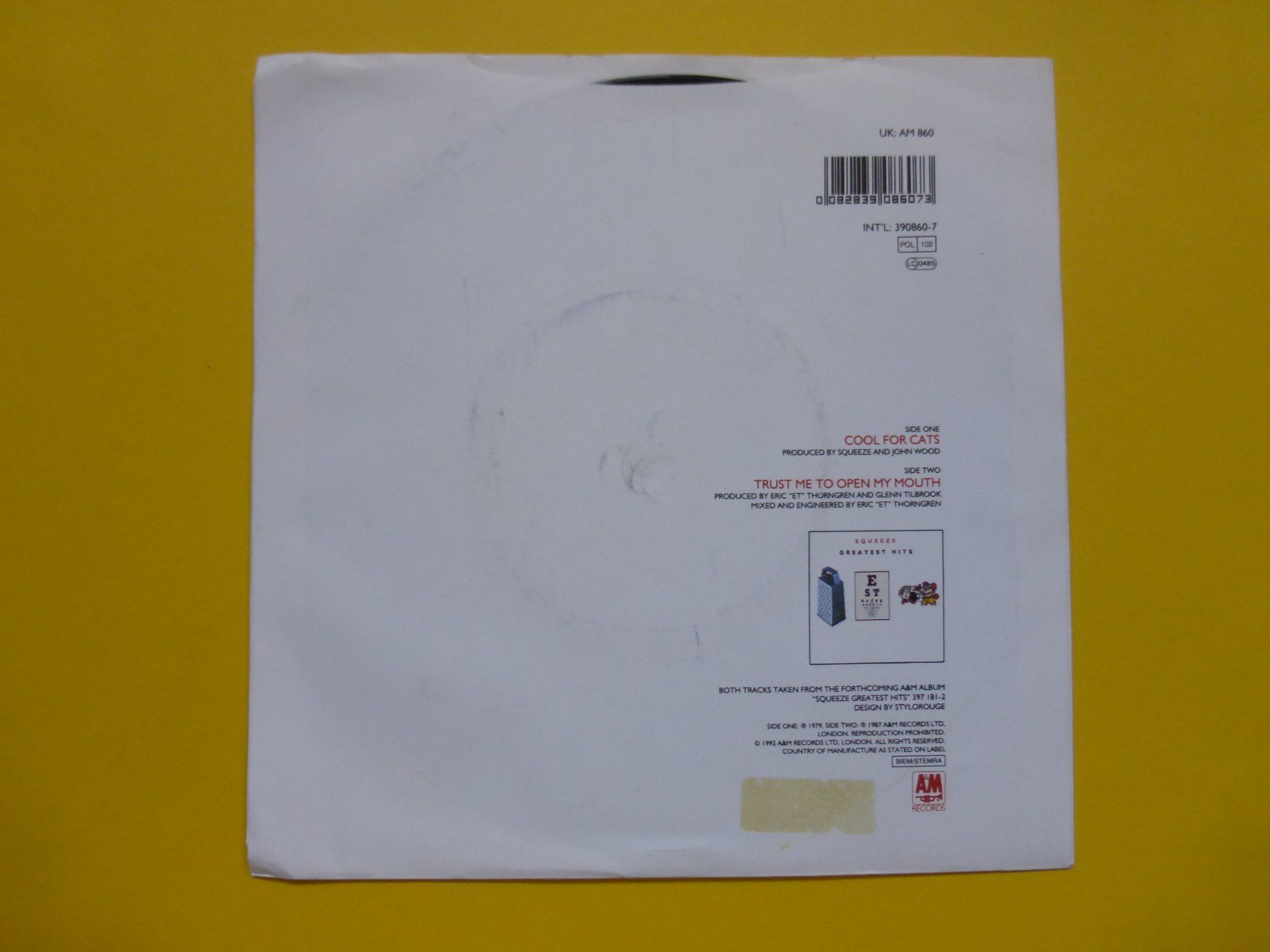 Schallplatten: Squeeze – Cool For Cats – Gebraucht aus Zürich von Swiss57 1