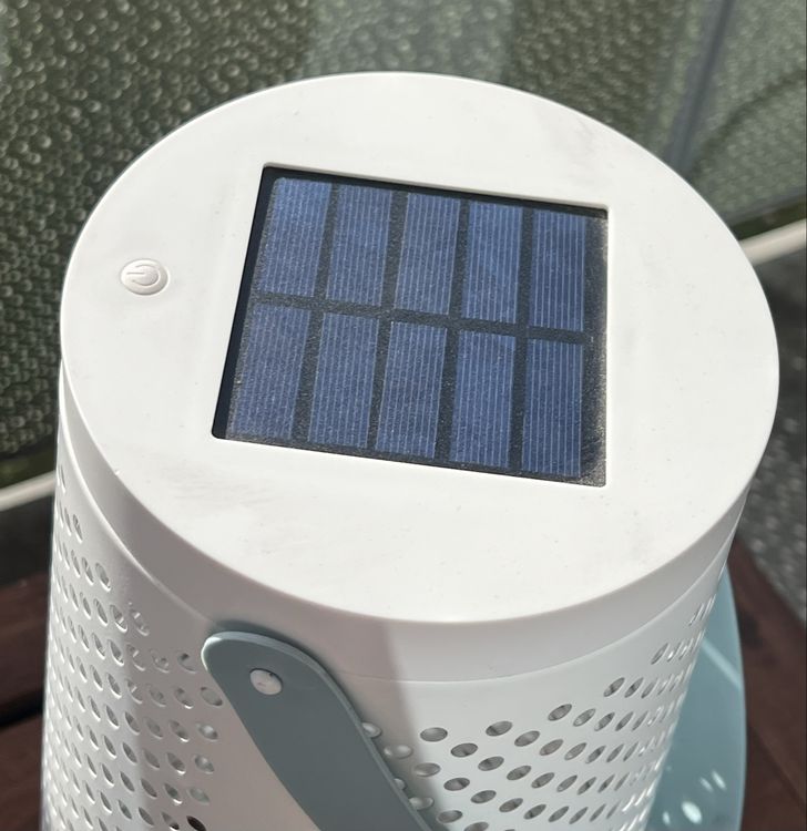 Laterne gross - solar - Ikea - weiss 2