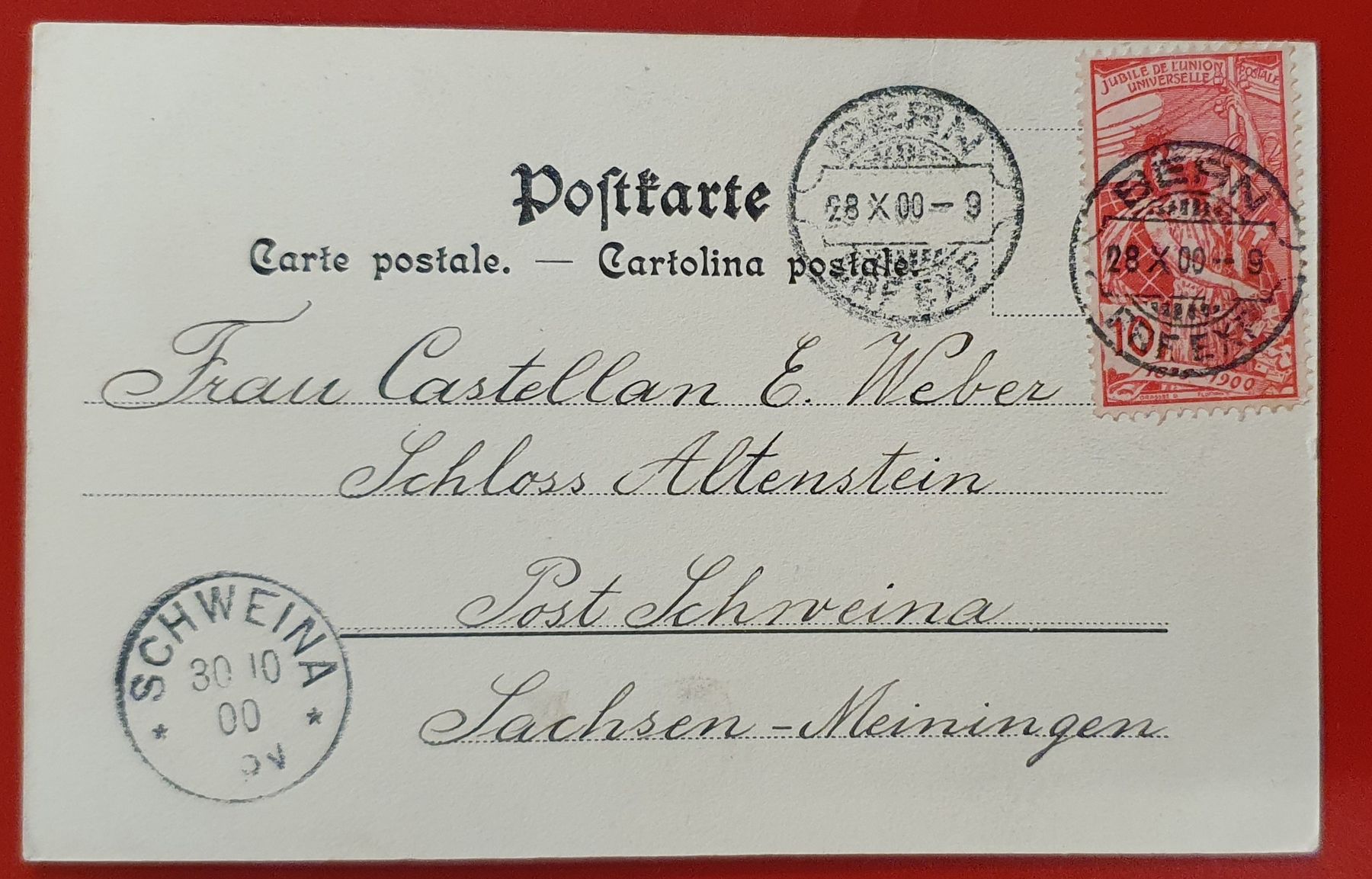 Tutti i francobolli: 7 Ansichtskarte mit UPU-FRANKATUR – Usato da Kreuzlingen venduto da Rschweiz1 8