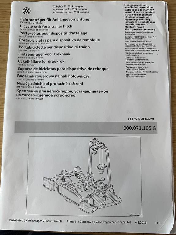 Portapacchi: Fahrradträger  – Usato da Winterthur venduto da mhe_8h2y 2