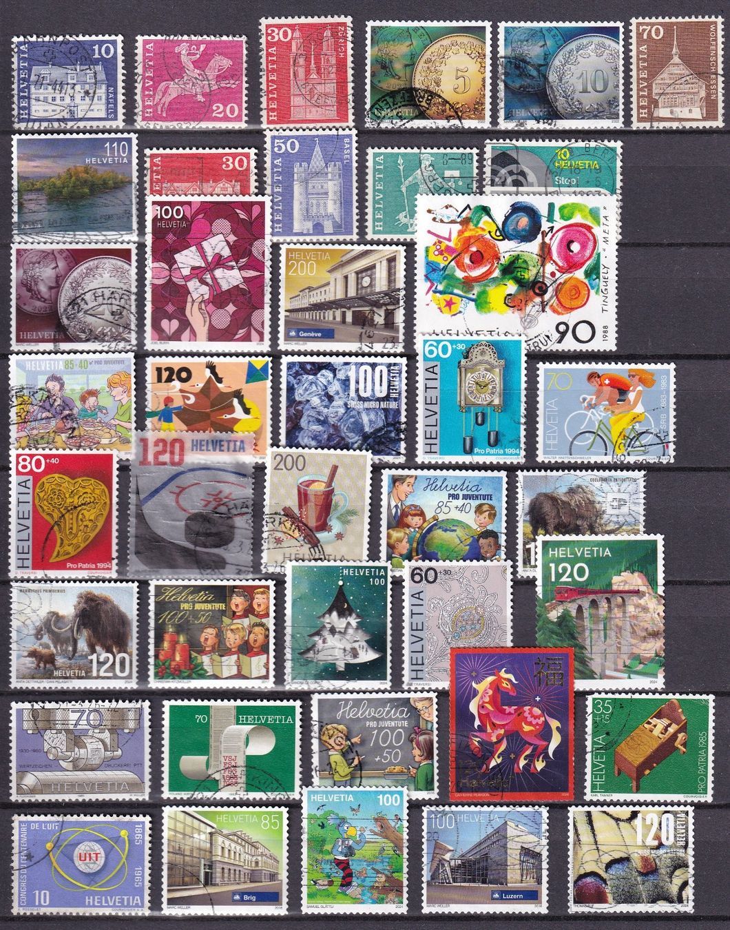 Tous les timbres: 40 Briefmarken - Schweiz (31) – D'occasion à Lausen par cs8_tfz5