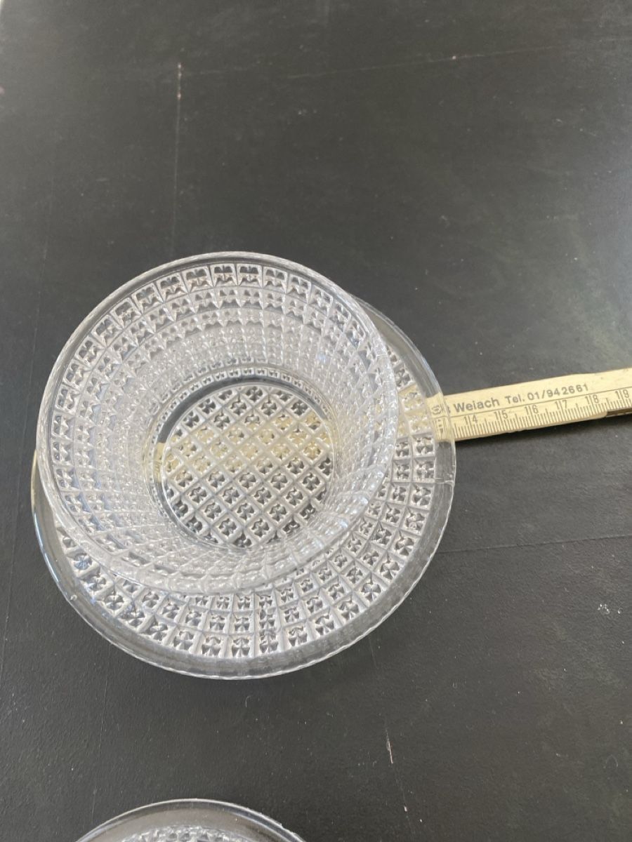 Gläser: Antike Kristall Zuckerdose mit Deckel und Teller. – Gebraucht aus Flawil von IrisK010203 2