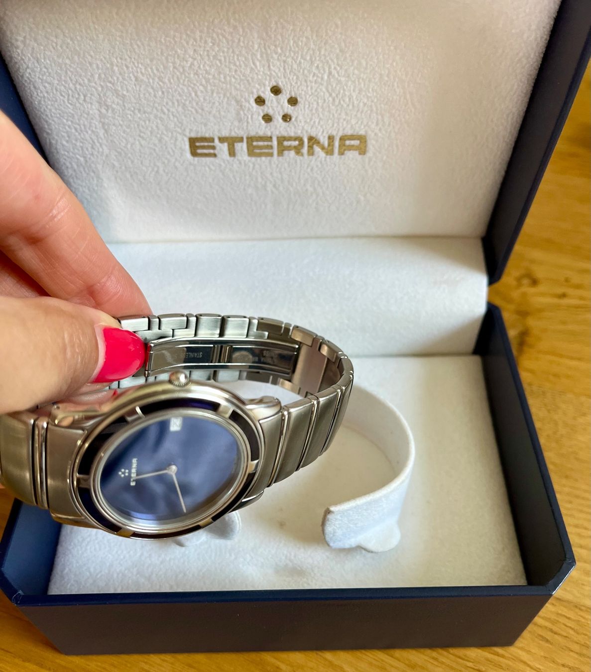 Eterna Orologi: Eterna Galaxis Blue Armbanduhr – Usato da Moosleerau venduto da MiBan 4