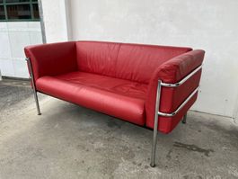 Mid Century 70er Jahre Sofa Stahlrohr Bauhaus