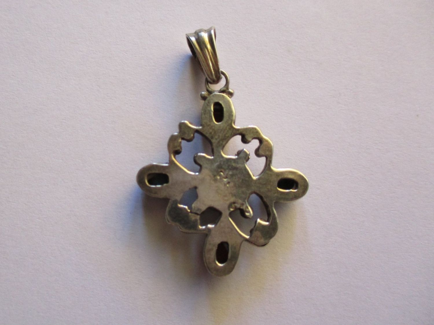 Pendentifs: Pendentif argent 925 pierres multicolores – D'occasion à La Sarraz par vic_v6kz 1