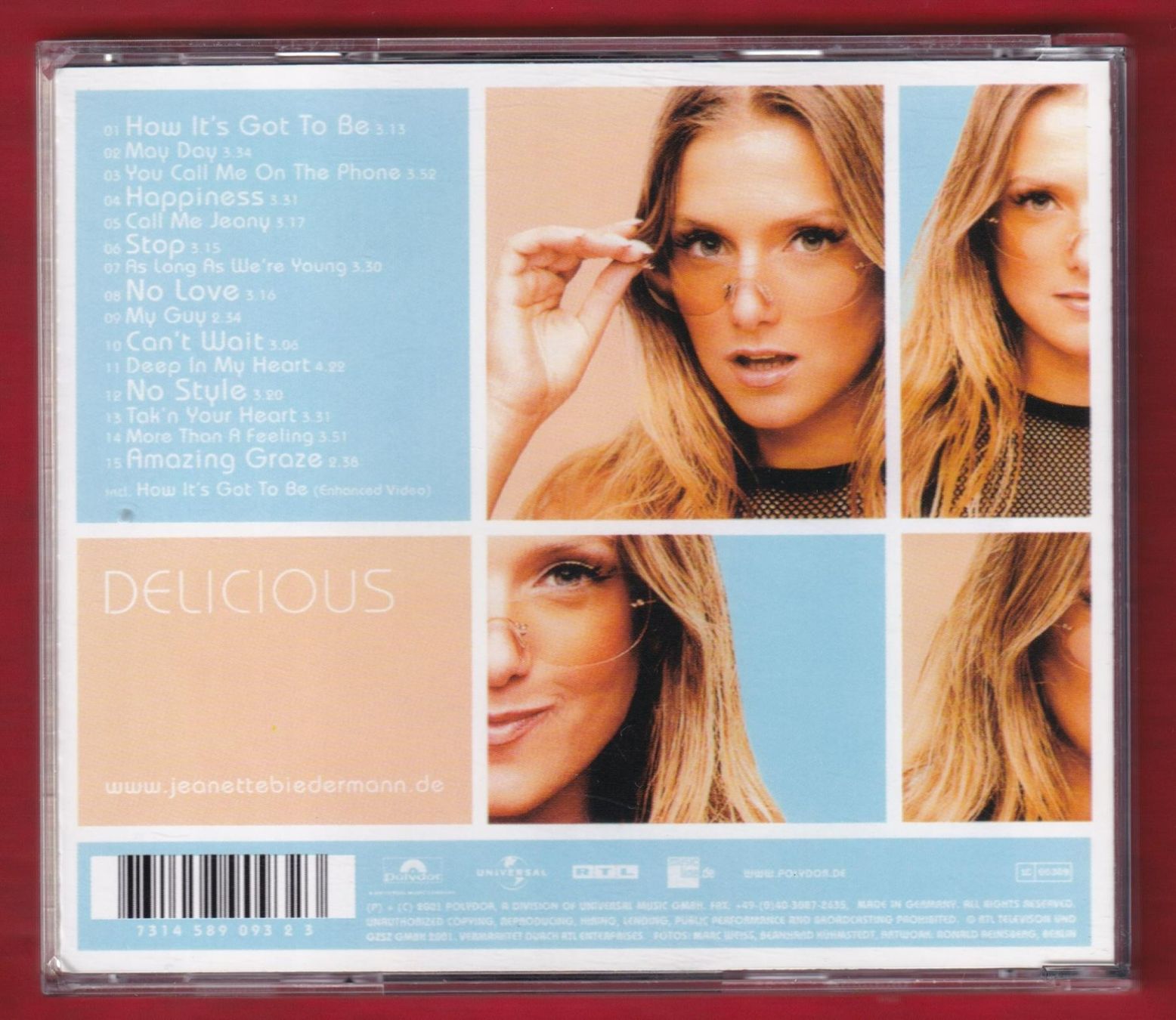 CDs: Jeanette Biedermann - Delicious (CD) – Gebraucht aus Zürich von Pfluftl2000 1