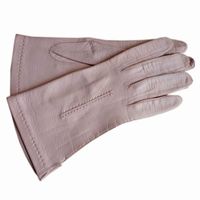 Handschuhe Gr. S Leder hellrosa VINTAGE 1960s ungefüttert