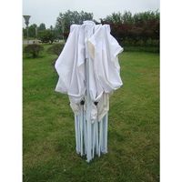 Barnum pliable tonnelle 3x3m en acier blanc professionel