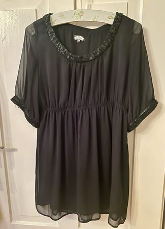 Black dress by BikBok, Gr. M, with sequins, party