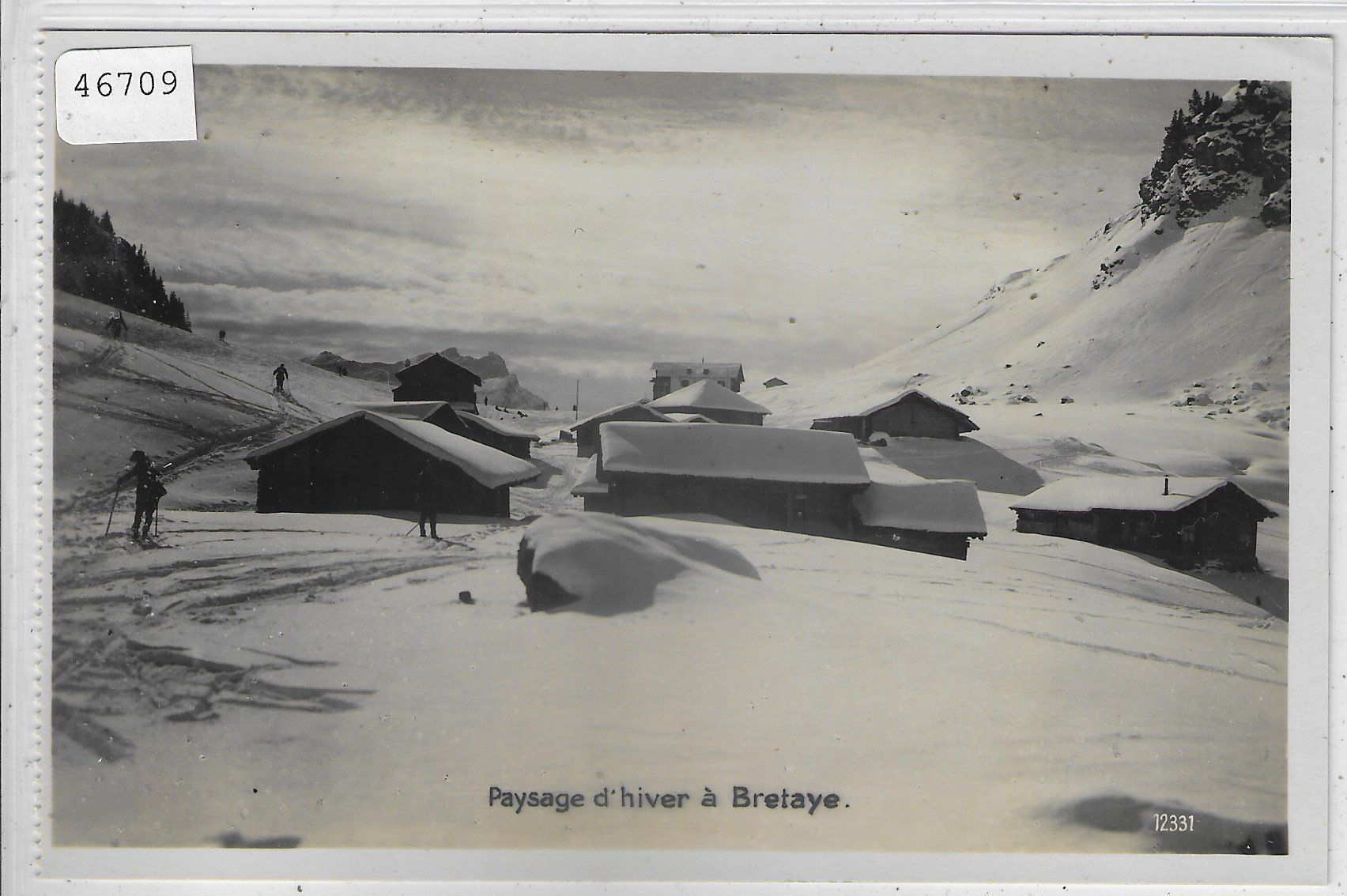 Cartoline postali: Paysage d'hiver a Bretaye – Usato da Ettingen venduto da Kartenplanet