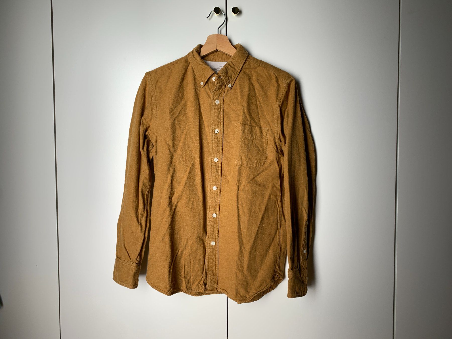 Muji Camicie: Muji Button-Down Hemd, Senfgelb, Grösse S – Usato da Zürich venduto da lor_s6l8