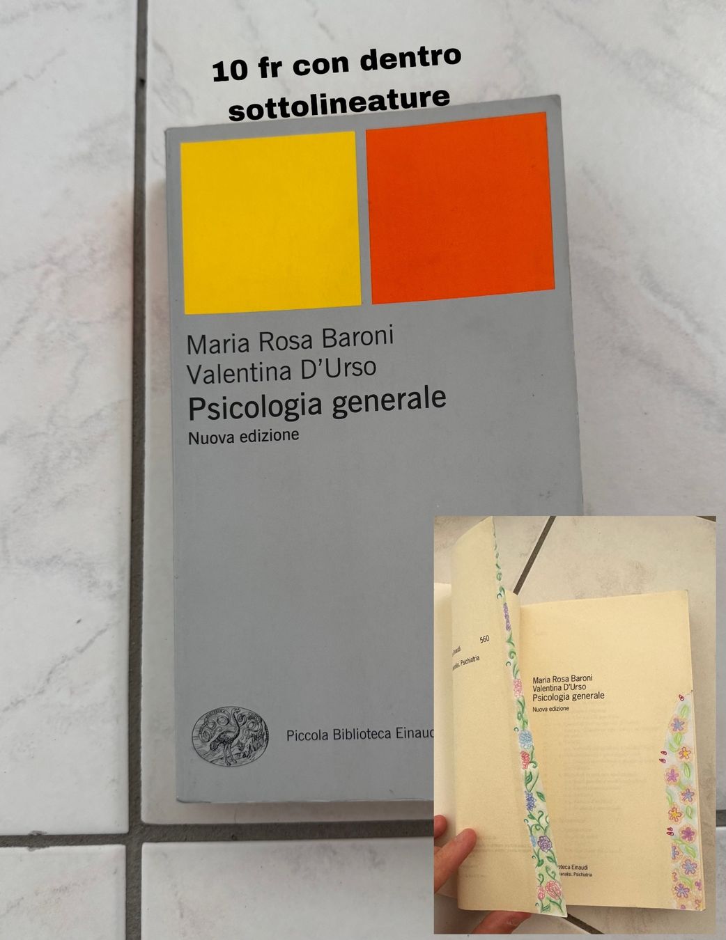 Libri: Psicologia generale – Usato da Carabbia venduto da Lara_Re