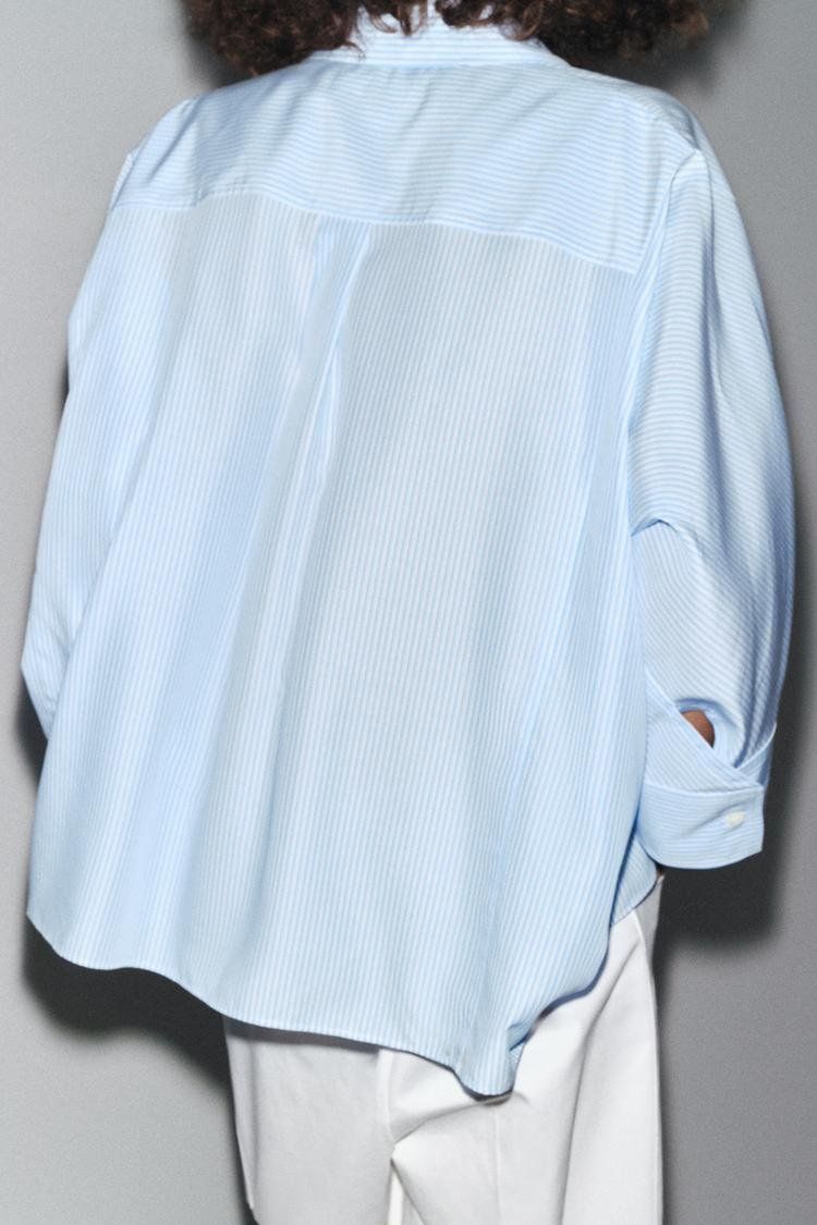Zara Camicette: Zara oversized Hemd Bluse gestreift Gr40-42 – Nuovo (secondo la descrizione) da Rotkreuz venduto da beltraum 2