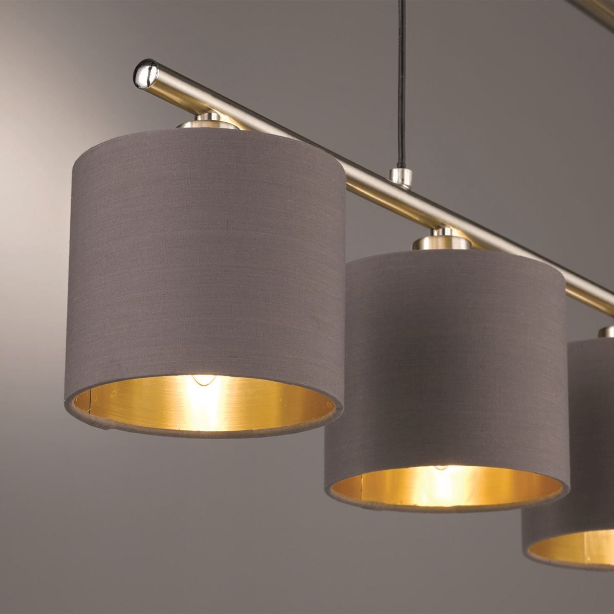 Lampadari & plafoniere: Pendelleuchte, 4 Strahler, Stoffschirme – Nuovo (secondo la descrizione) da Kreuzlingen venduto da Smart-Light 1