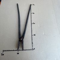 Schmiedezange alt gebraucht L 40cm B 10cm
