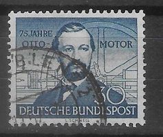 Bund BRD Mi 150 gestempelt 75 Jahre Otto Viertakt Gasmotor