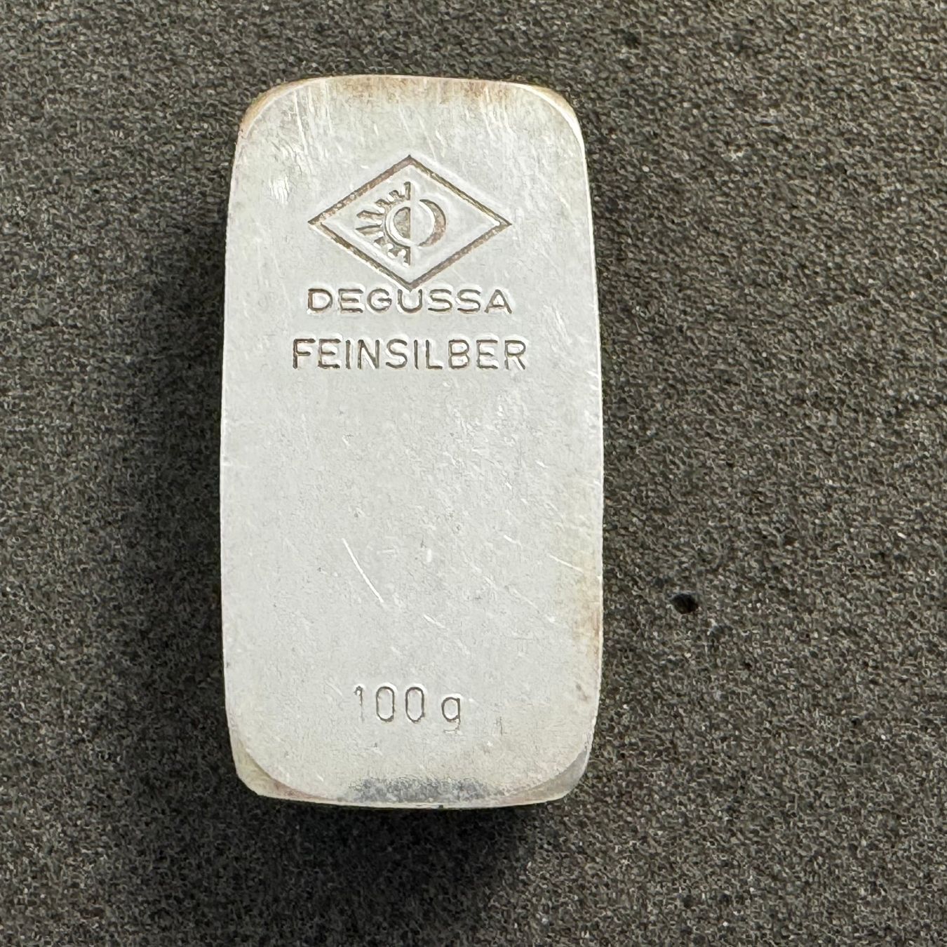 Metalli preziosi: 100 gramm Silber Barren Degussa - alt – Usato da Reitnau venduto da tb-muenzen