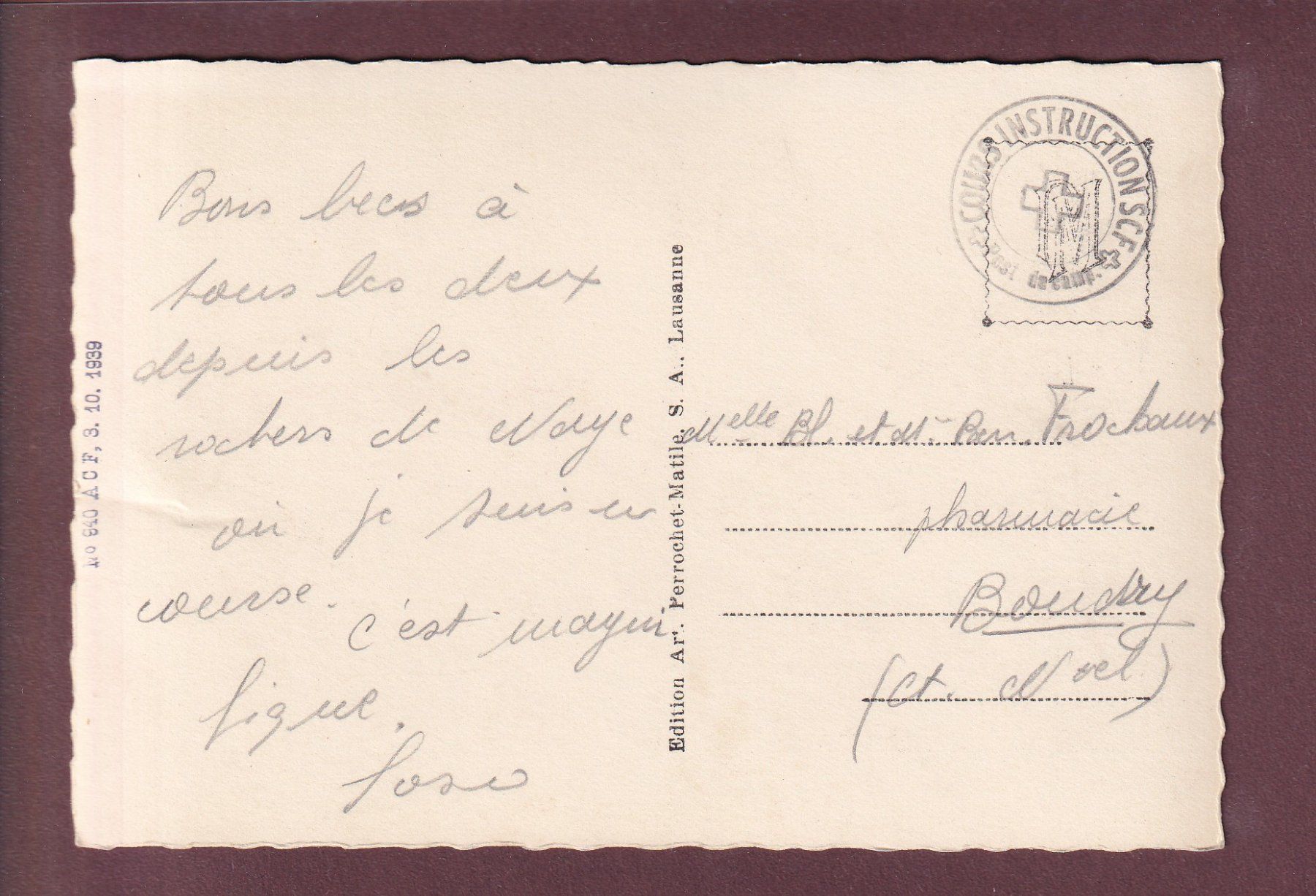 Cartes postales: ROCHERS DE NAYE - Sommet - Feldpost – D'occasion à Pully par nicecards 1