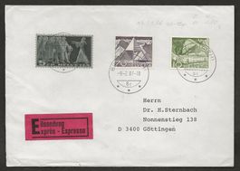 Schweiz 1987 Eilsendung nach Göttingen Deutschland