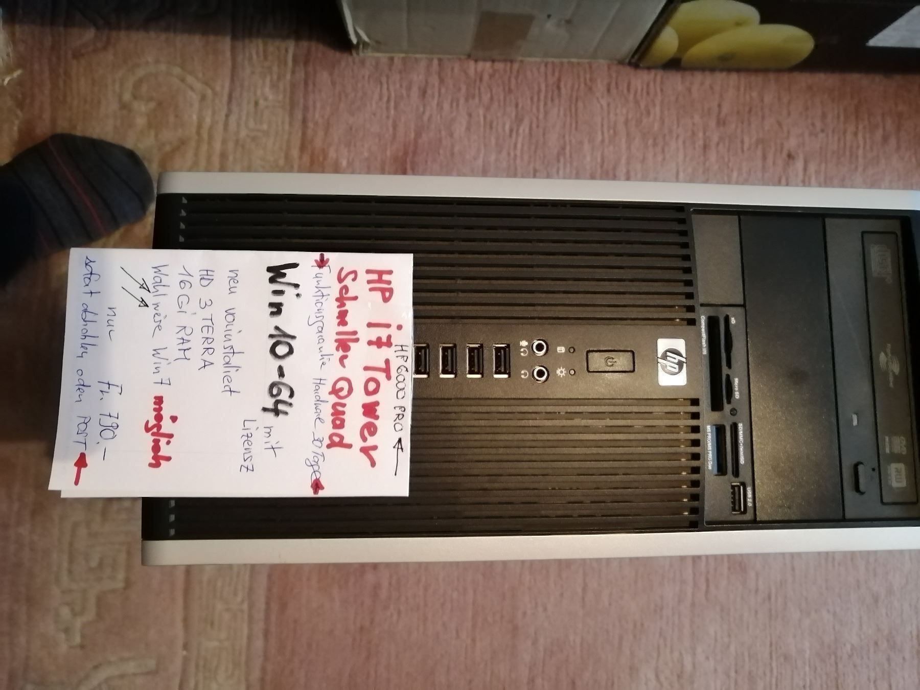 PC: hp pc schneller i7  win10 +gratis – Usato da wila venduto da audi48 2