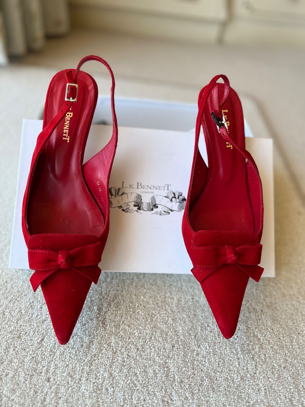 Scarpe da donna: Rote L.K. Bennett Slingpumps Wildleder, Gr. 37 – Usato da Cham venduto da SPORTSMOTION 7