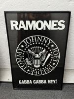Bilderrahmen schwarz 61x91.5cm mit Poster Motiv RAMONES