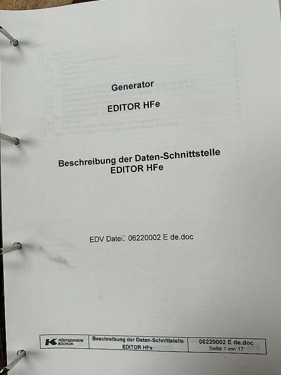 Attrezzature mediche: Röntgenwerk Bochum HFE 501 – Usato da Nebikon venduto da schnischna80 4