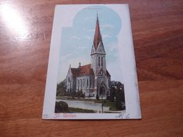 Karte St Gallen, St. Leonhardskirche, 1901, farbig