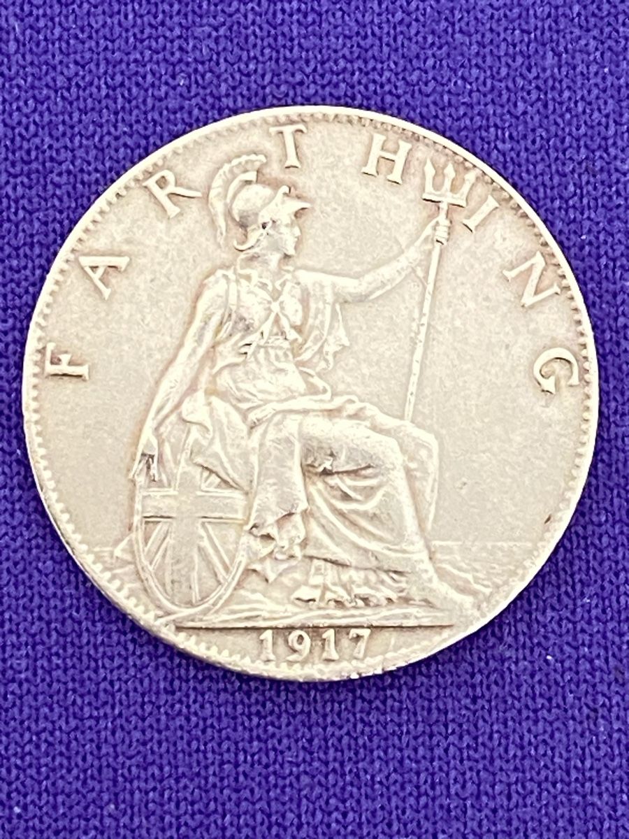 Tutti le monete: Royaume-Uni, 1 Farthing 1917 Bronze – Usato da Corsier-sur-Vevey venduto da Ginoarturo 1