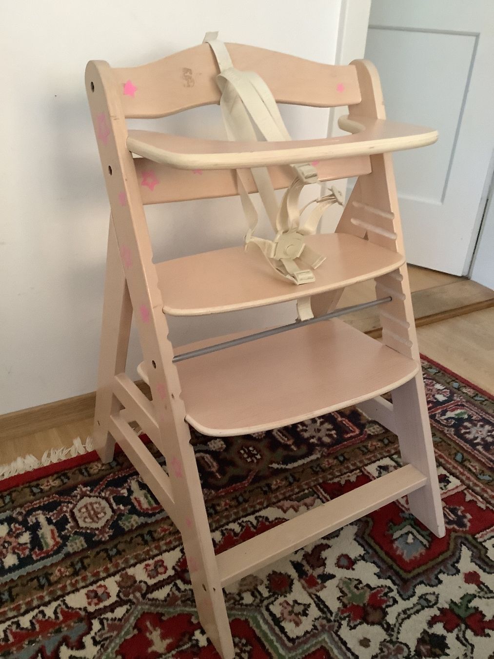 Hauck Seggioloni: Hauck Hochstuhl Buche mit Gurten – Usato da Wädenswil venduto da Jsi.Z01 4