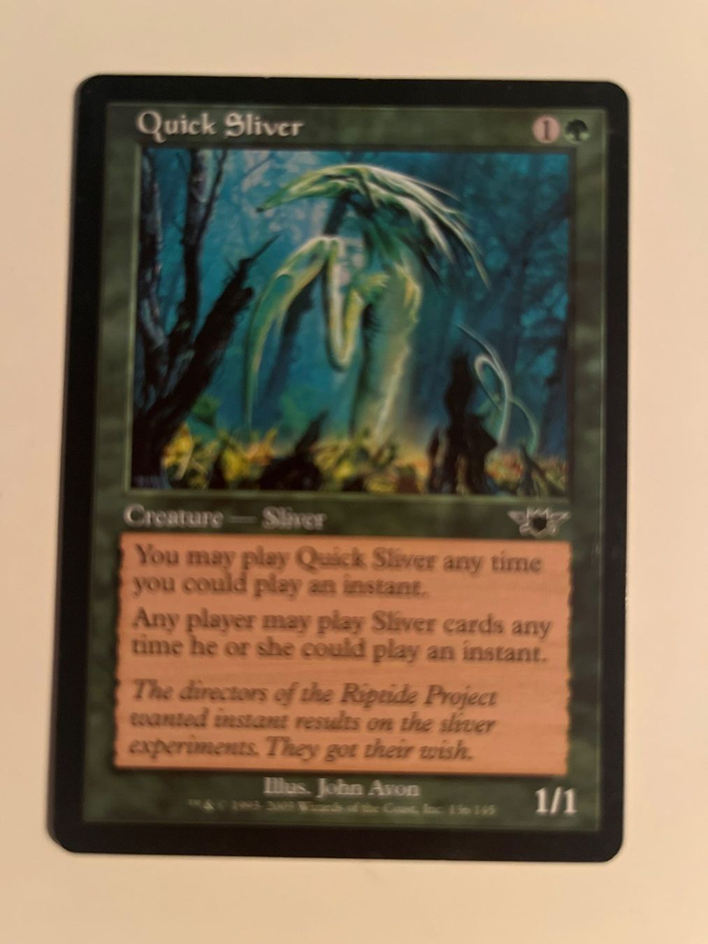 Magic The Gathering Carte collezionabili: 1 x Quick Sliver - Magic: The Gathering - MtG – Usato da Kriens venduto da Shadi1980