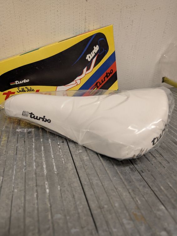 Selle Italia Turbo Lite - Cuir Vert - NOS (New Old Stock)