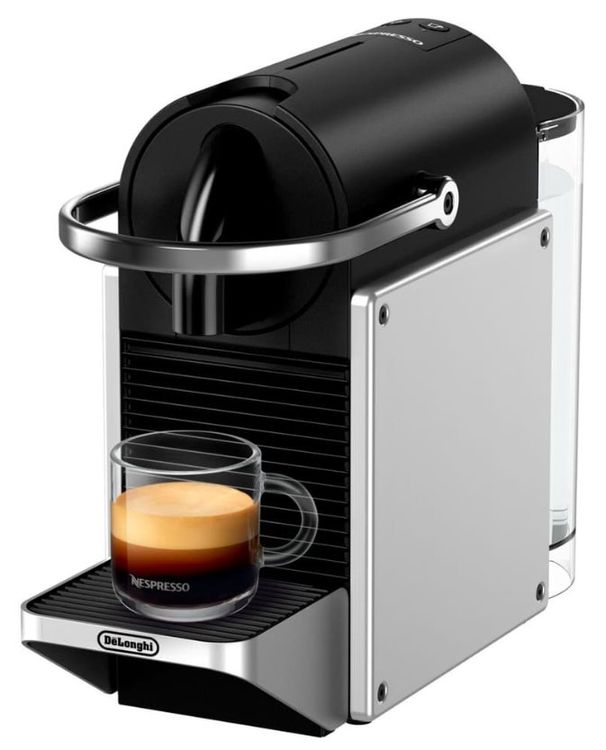 NESPRESSO: De'Longhi PIXIE Redesign in SILBER ... (Neu und ...