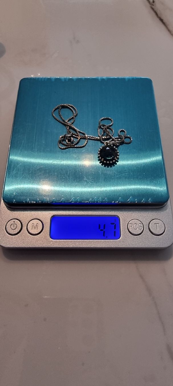 Catenine: Elegante Halskette aus Silber mit Stein – Usato da Kreuzlingen venduto da Vitali_93 5