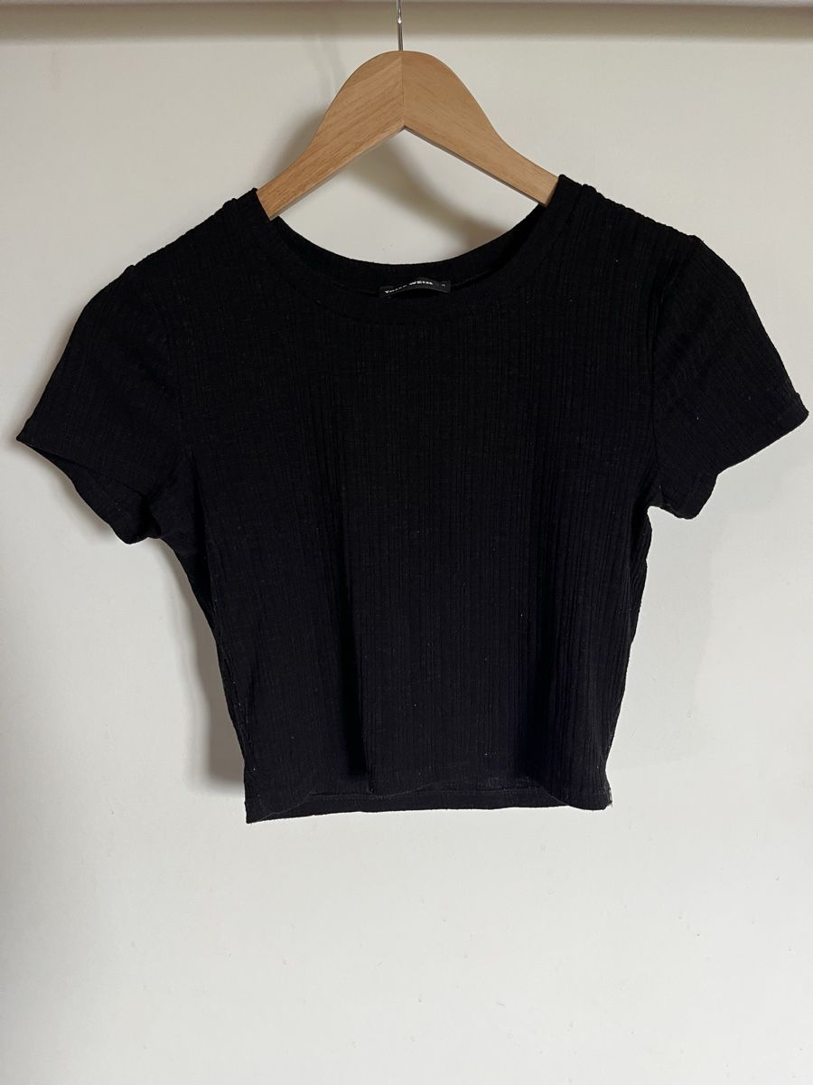 Tally Weijl T-shirt: T-Shirt Schwarz – Usato da Frauenfeld venduto da secondhand2hand