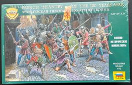 Französische Infanterie (100 Jahre Krieg) 43 Figuren