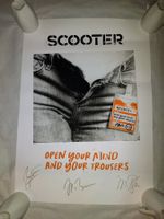 SCOOTER POSTER ** ORIGINAL SIGNIERT ** H.P. BAXXTER **