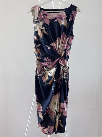 Phase Eight Kleid, Navy, Blumenprint, Gr. 38/40, wie neu!