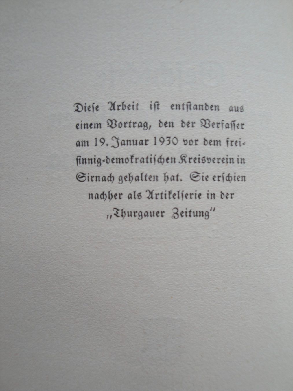 Bücher: Geschichte der thurgauischen Gebietseinteilung – Gebraucht aus Schaffhausen von Hottschili 1