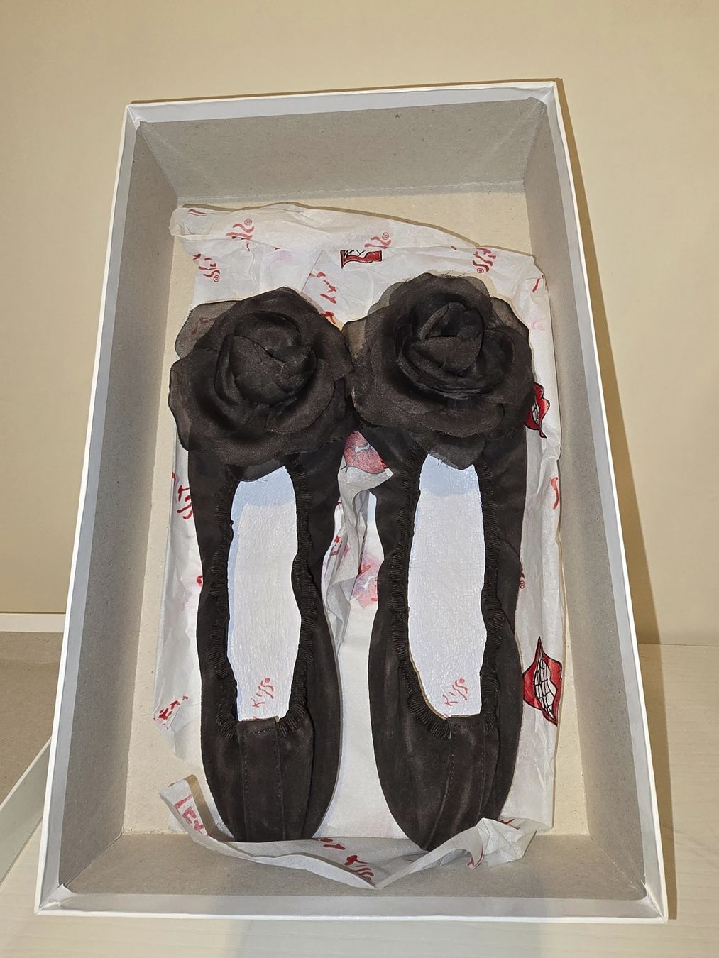 Damenschuhe: Ballerinas Camoscio - EU 36 Echt Leder – Neu und originalverpackt aus Chiasso von Arina888
