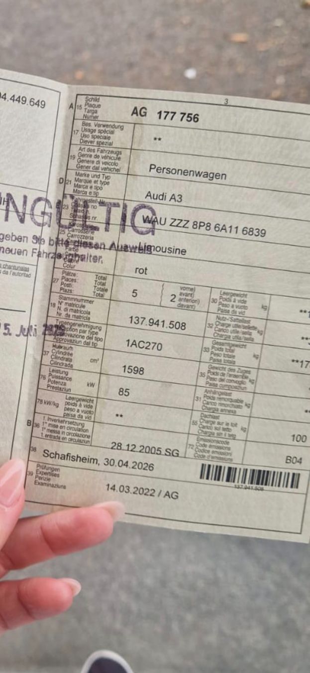 Audi Autos: Audi A3 1.6 Benzin – Gebraucht aus Hunzenschwil von DLela01 9
