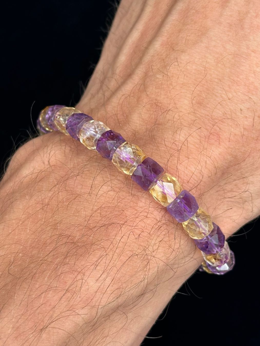 Bracelets: Facettiertes Amethyst mit Citrin Stretcharmband – Neuf avec emballage d'origine à Männedorf par EarthCraft 5