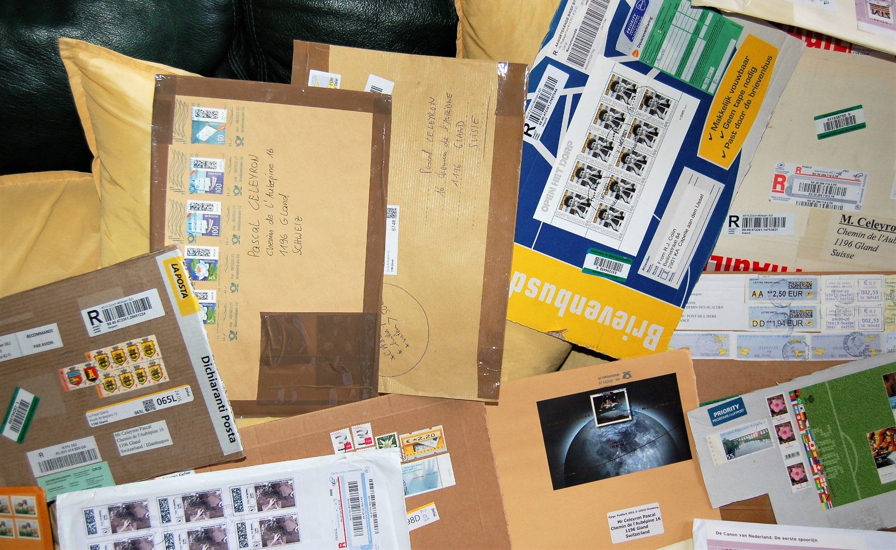 Alle Briefmarken: Lot de lettres ayant voyagées – Gebraucht aus Gland von pas_wxw 6