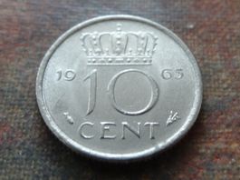 PAYS-BAS  Nederland  10  Cent  1965