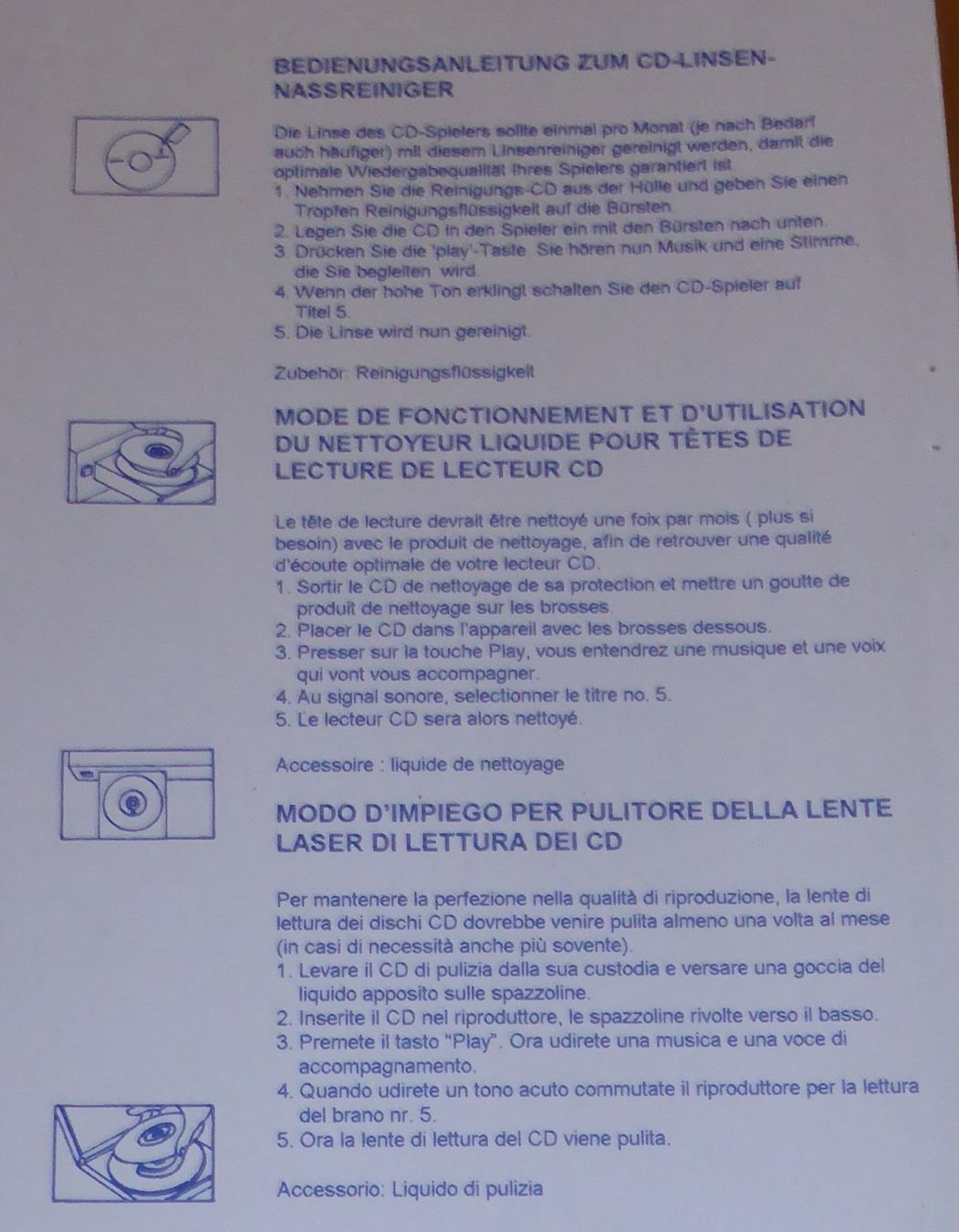 CD & DVD-Rohlinge: CD / DVD Player Linsen Nassreiniger neu – Neu (gemäss Beschreibung) aus Spreitenbach von Turbo_1105 2