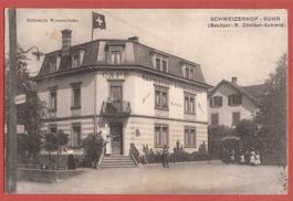 Suhr Restaurant Schweizerhof Haltestelle Wynetalbahn ca 1915