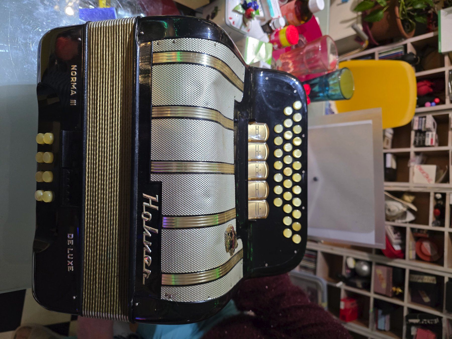 Strumenti musicali: Schwyzer Örgeli plus Hohner Norma III Deluxe – Usato da Mellikon venduto da Musikgarantie 2
