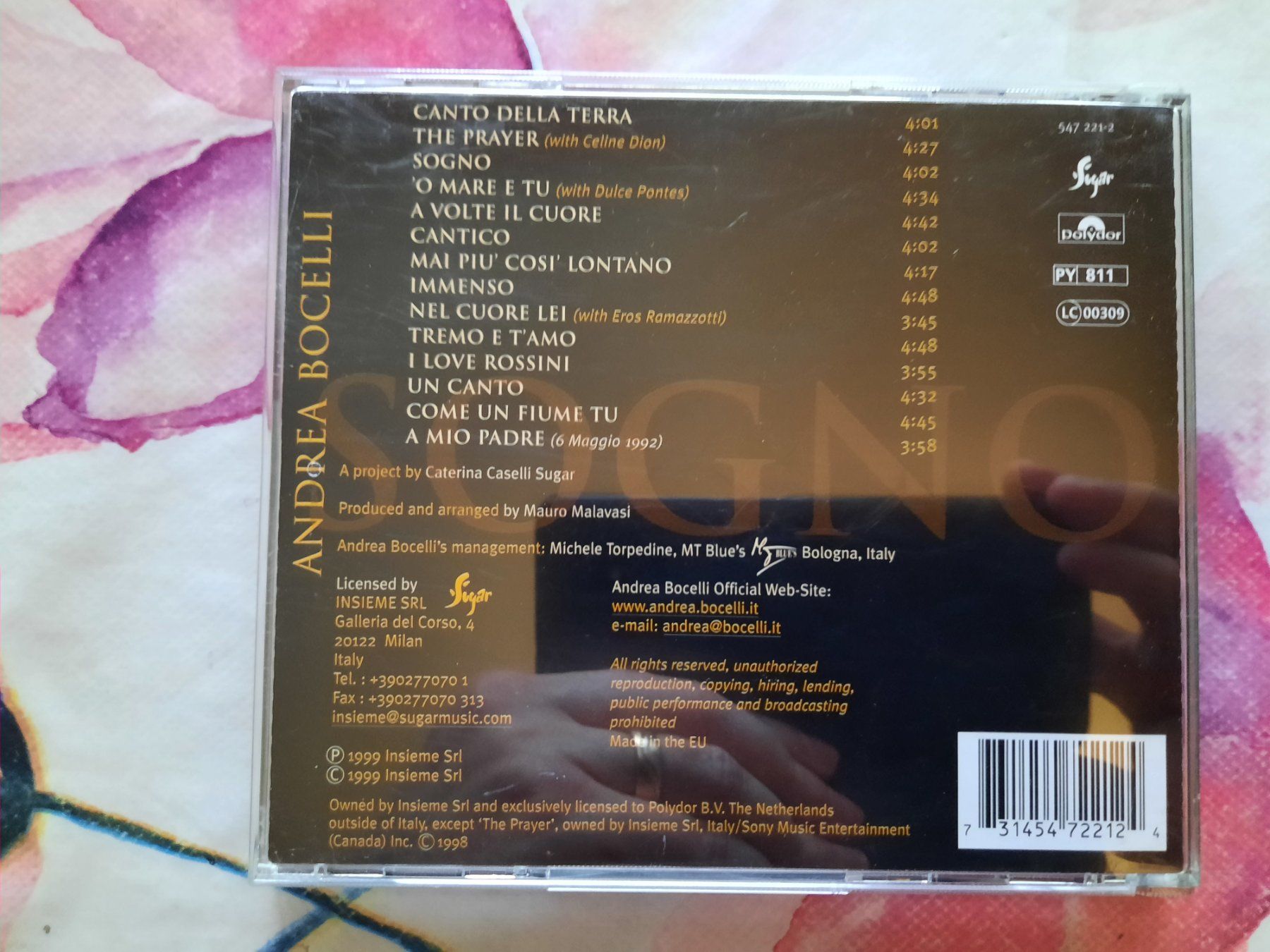 CD: CD Andrea Bocelli - Sogno – Usato da Pully venduto da bro_n52j 1