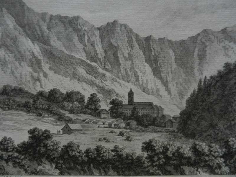 Incisioni: Pfäfers Kloster Kupferstich – Usato da Risch venduto da Rischli15 1