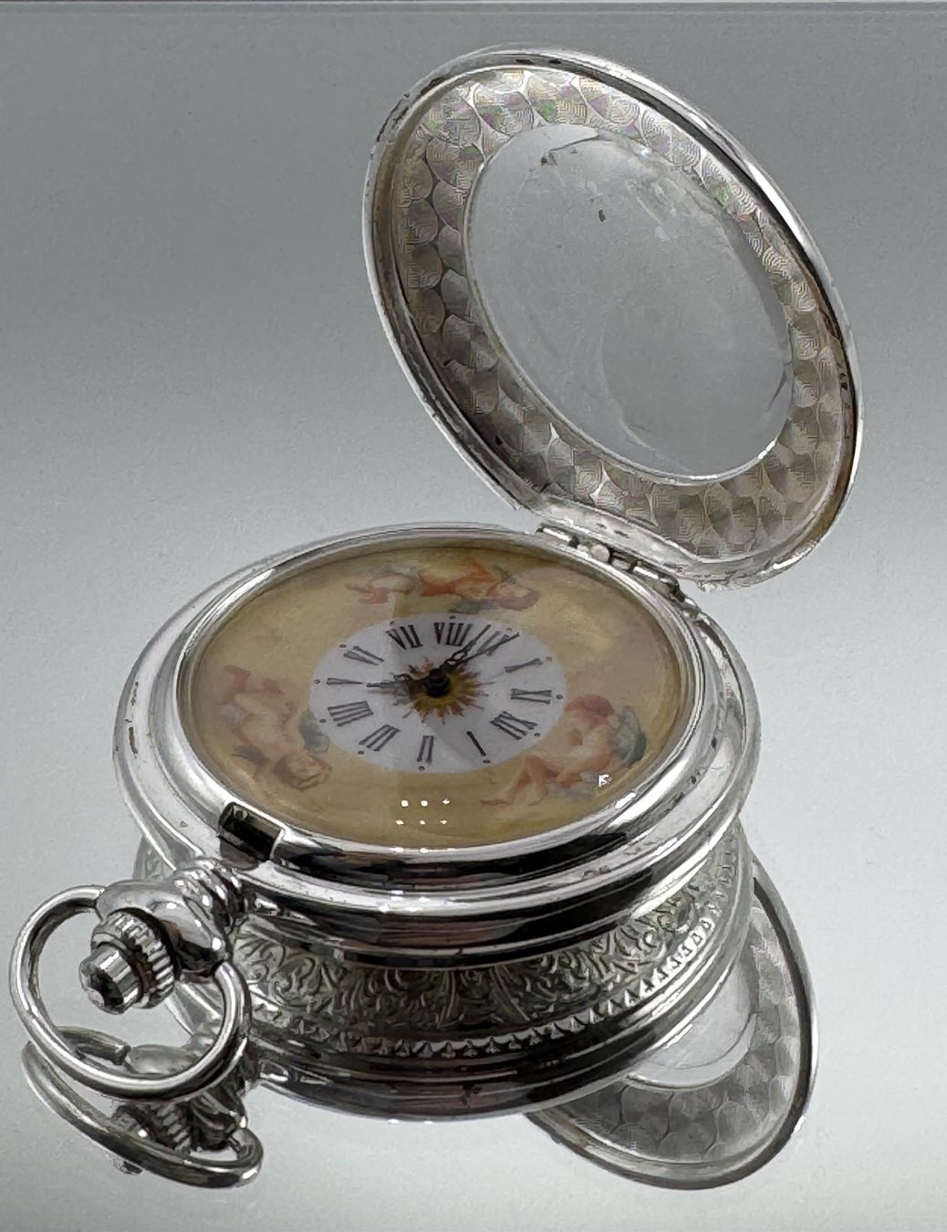 Uhren: Taschenuhr mit Engelmotiv – Gebraucht aus Sachseln von BONATI01 2